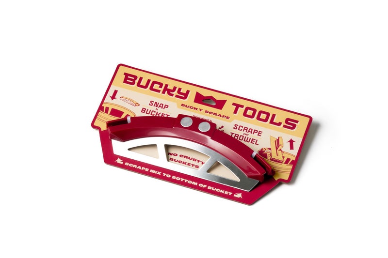 Bucky Tools Bucky Scrape - Universal 5-Gallon Bucket Trowel Scraper for Tile Work  Stainless Steel Edge Preserves Wet Mix And Reduces Waste  Magnetic Holder Secures Tools - Image 1